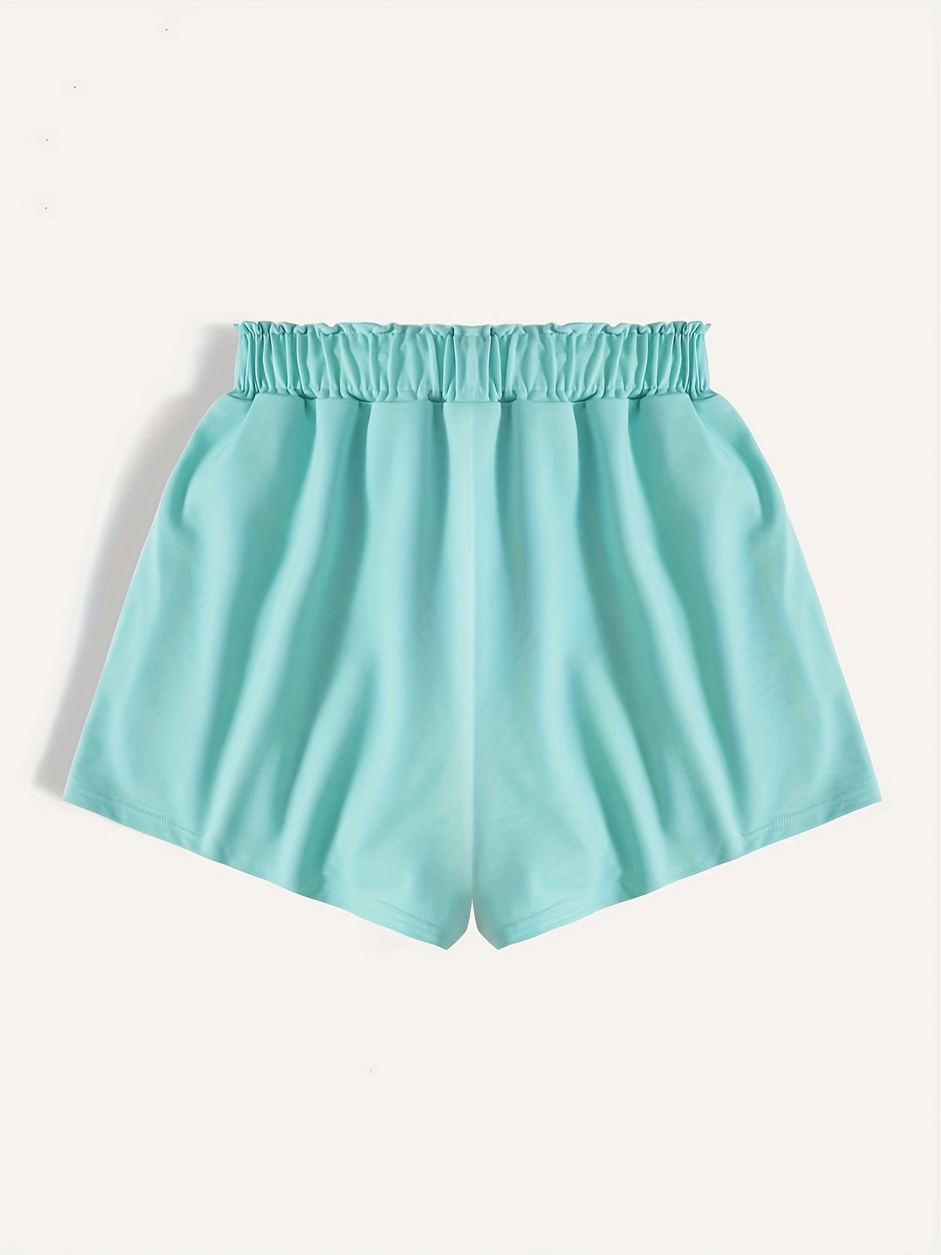 Casual Drawstring Shorts Elastic Waist Summer Shorts