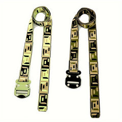 Colorful Quick Release Metal Buckle Jacquard Nylon Belt Men's Outdoor Waistband