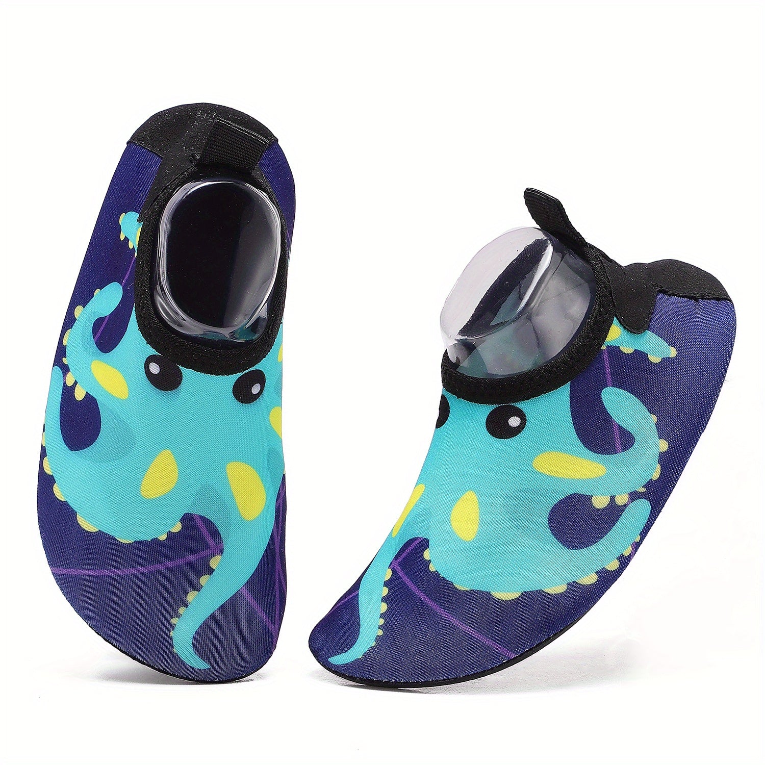 Boy's Octopus Graphic Water Shoes Quick Dry Lightweight Soft Water Socks