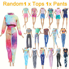 36pcs Doll Clothes and Jewelry Set for 29 Dolls Complete Outfits