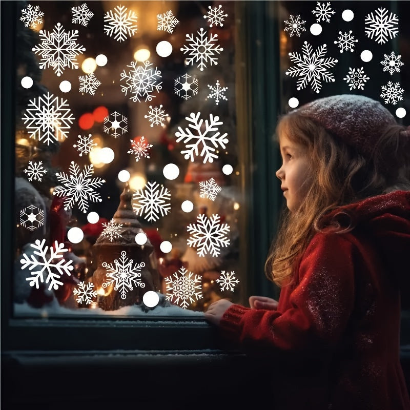 Snowflake Window Stickers Christmas Decor Ultra thin Waterproof