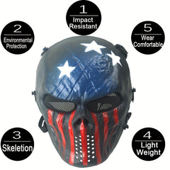 Zombie Skull Mask Field Gear Halloween Decor