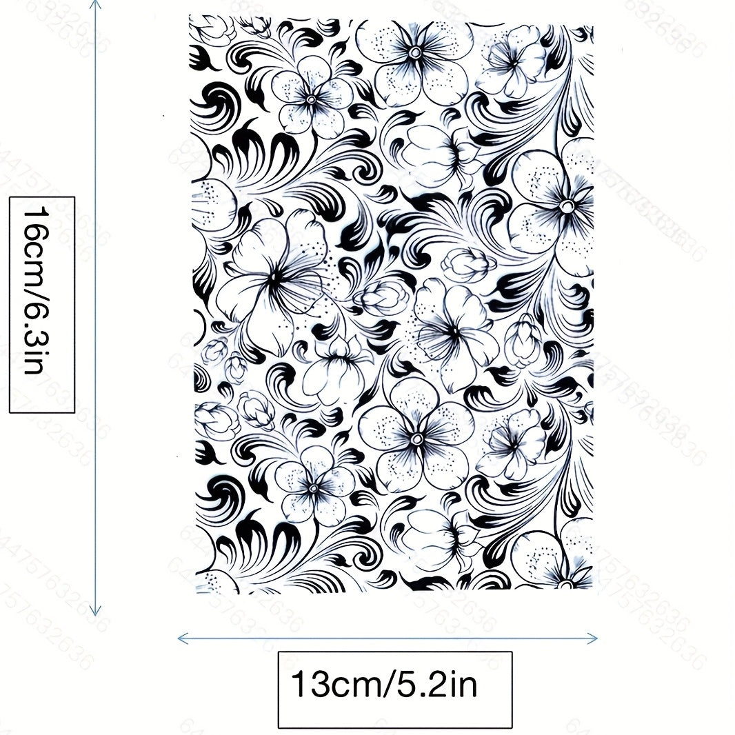 Flower Silicone Transparent Stamp for Card Making DIY Scrapbooking