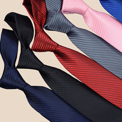 Men's Casual Striped Necktie For Wedding