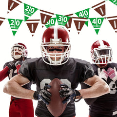 Football Paper Triangle Banner Football Party Supplies