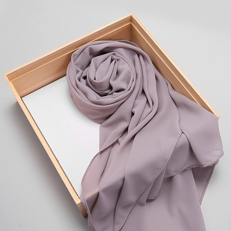 Pearl Chiffon Women's Winter Shawl Scarf