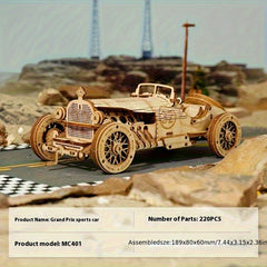 220pcs 3D Hand Painted Toy Cars Antique Car Building Blocks Sports Car