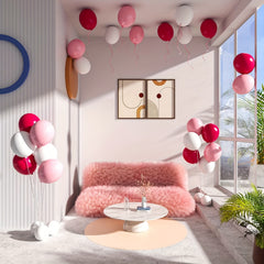 60pcs Pink Latex Balloons Wedding Birthday Anniversary Graduation