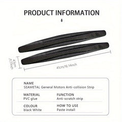 Car Bumper Carbon Fiber Anti collision Strip Front Lip Scratch Protection