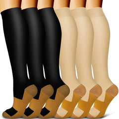 Copper Compression Socks for Women and Men 15-20 mmHg Graduated Compression