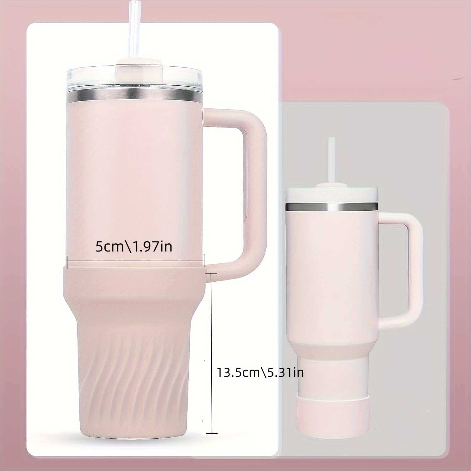 Non-slip Silicone Cup Base Cover for 40oz Cup - Cup Bottom Protective Sleeve