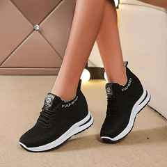 Women's Breathable Knit Inner Heightening Sneakers