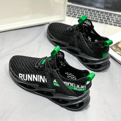 Men's Breathable Lace Up Mesh Sneakers Casual Walking Shoes