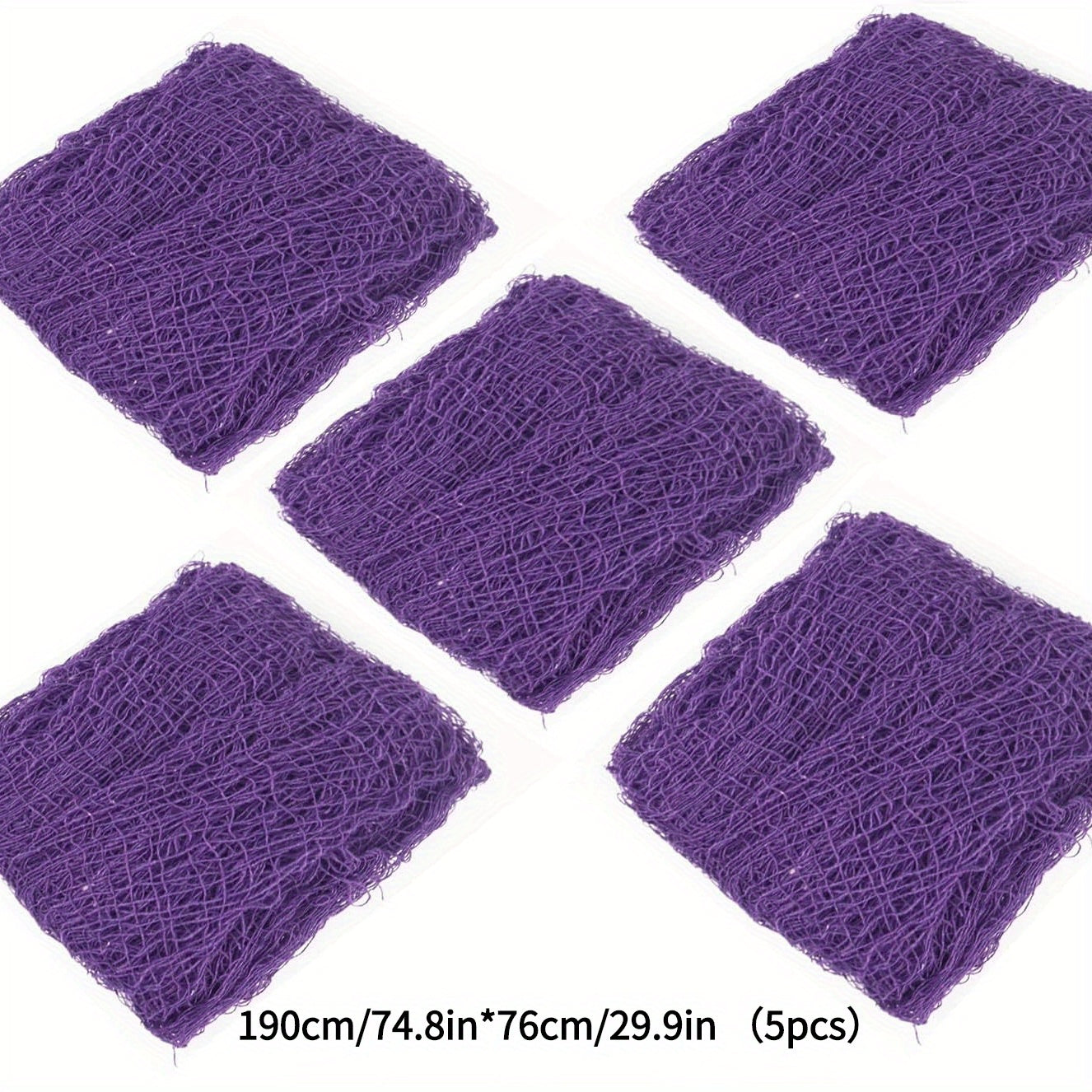 5pcs Purple Halloween Scary Cloth Decor 190 X 76