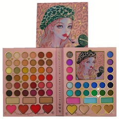 70 Colors Makeup Palette Eyeshadow Blusher Lipstick Leopard Print