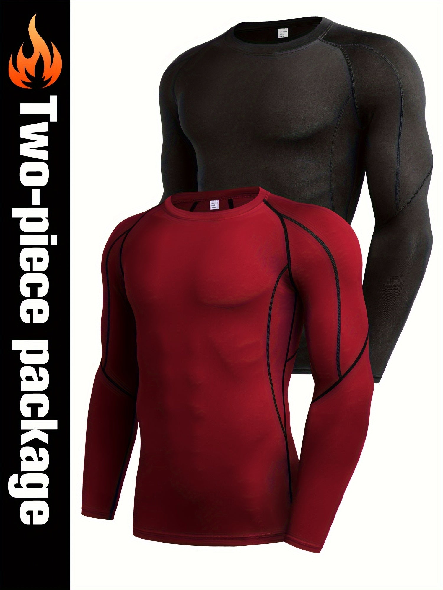 Men's Quick Drying Long Sleeve Shirt for Fitness Training