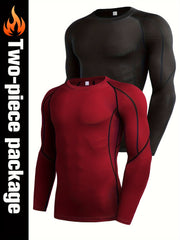 Men's Quick Drying Long Sleeve Shirt for Fitness Training
