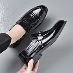 Men's Leather Oxford Shoes Non Slip Dress Shoes For Business