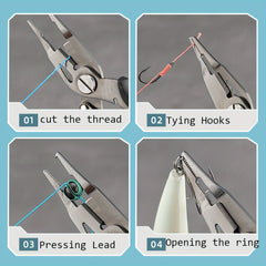 Fishing Plier Fish Lip Gripper Hook Remover Multifunctional Gear
