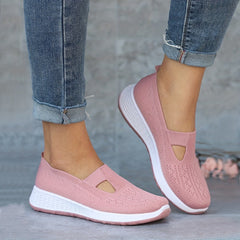 Women's Casual Breathable Knit Slip-On Sneakers
