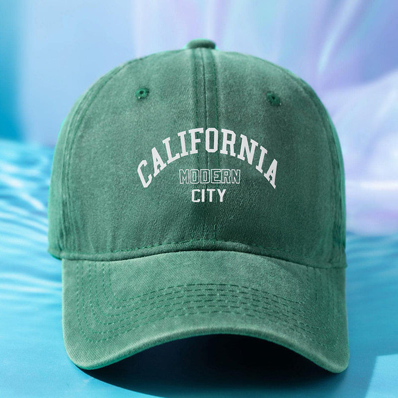 CALIFORNIA Print Washed Baseball Cap Cotton Sunscreen Sports Hat Casual Dad Hats