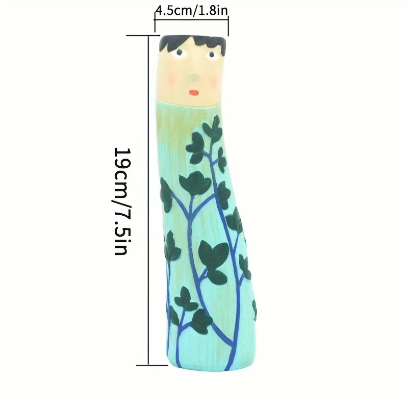 Flower Face Vase Resin Ornament Home Decor Room Garden Yard Outdoor Decor