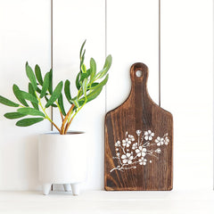 Cherry Flowers Stencil For Painting On Wood Canvas Reusable Drawing Stencils