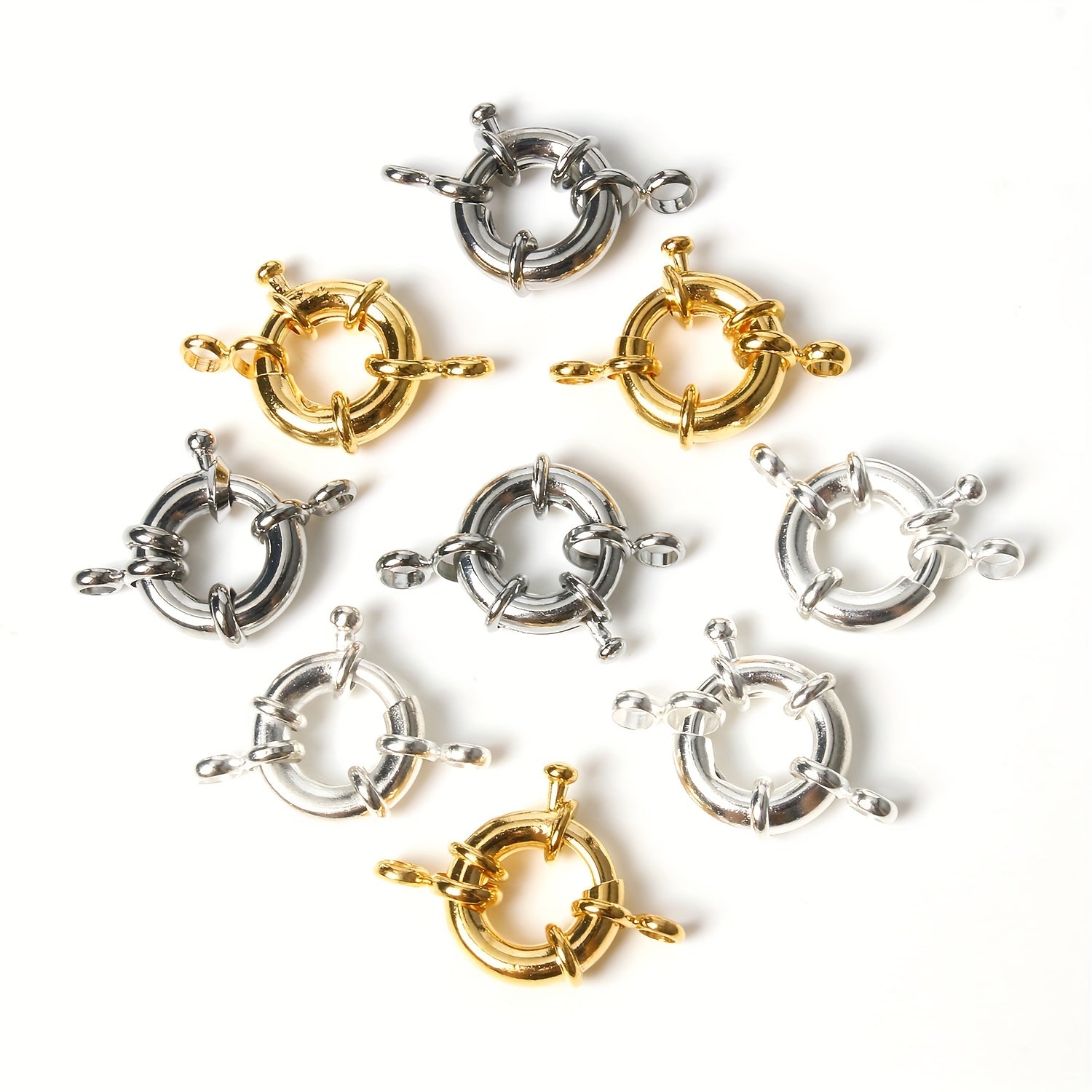 5pcs Metal Spring Buckle Clasps for Jewelry Making DIY Bracelet Necklace