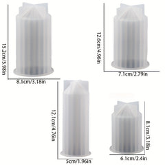 Resin Candle Silicone Molds 3 Sizes DIY Candles Set Home Decor