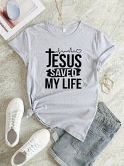Letter Graphic Breathable Sports T-Shirt Women's Activewear