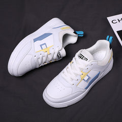 Breathable Mesh Casual Skate Shoes Lace up Flat Sports Shoes Women's Footwear