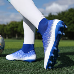 Men's High Top Non Slip AG Football Cleat Professional Soccer Shoes