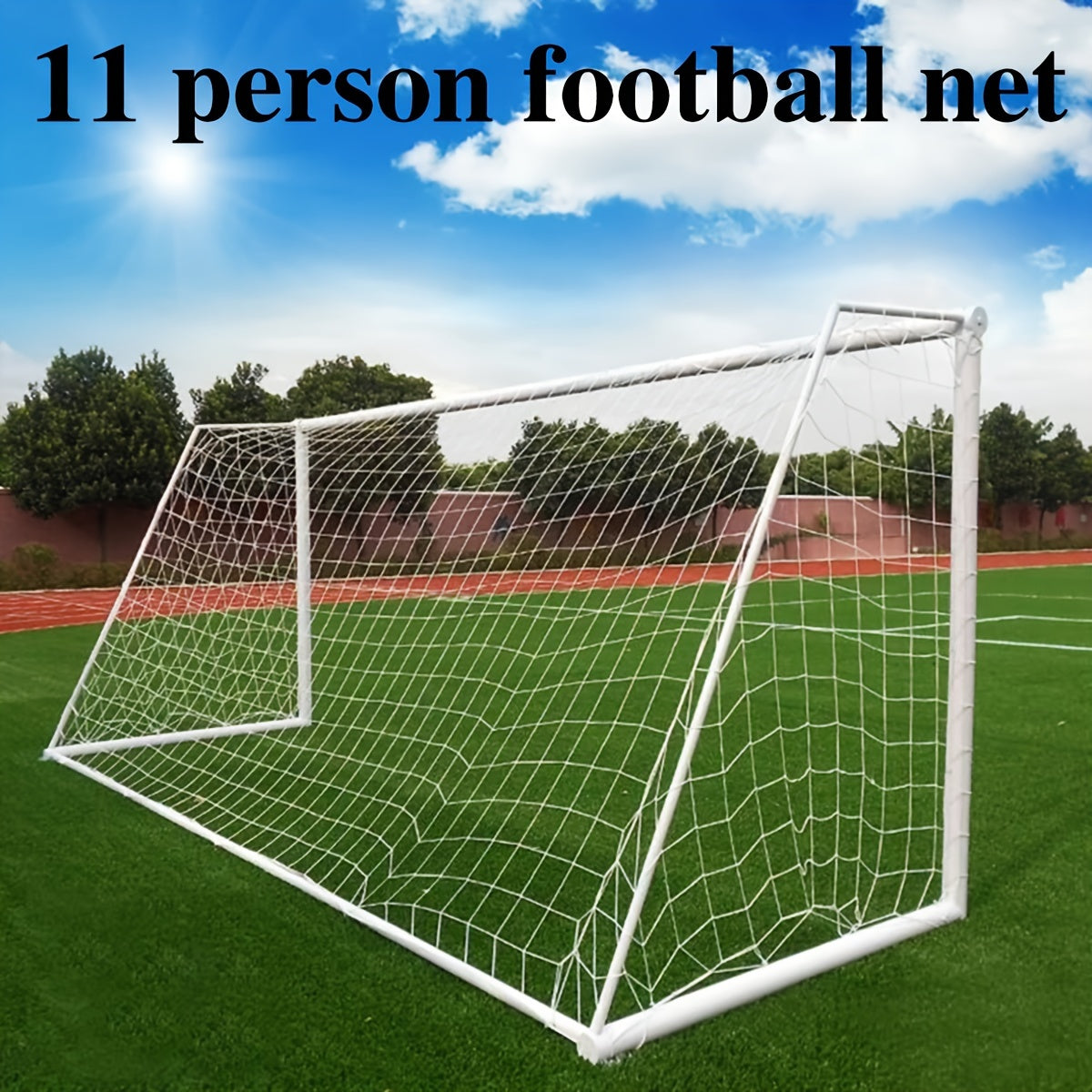 2pcs Foldable Polyethylene Soccer Goal Nets With Carry