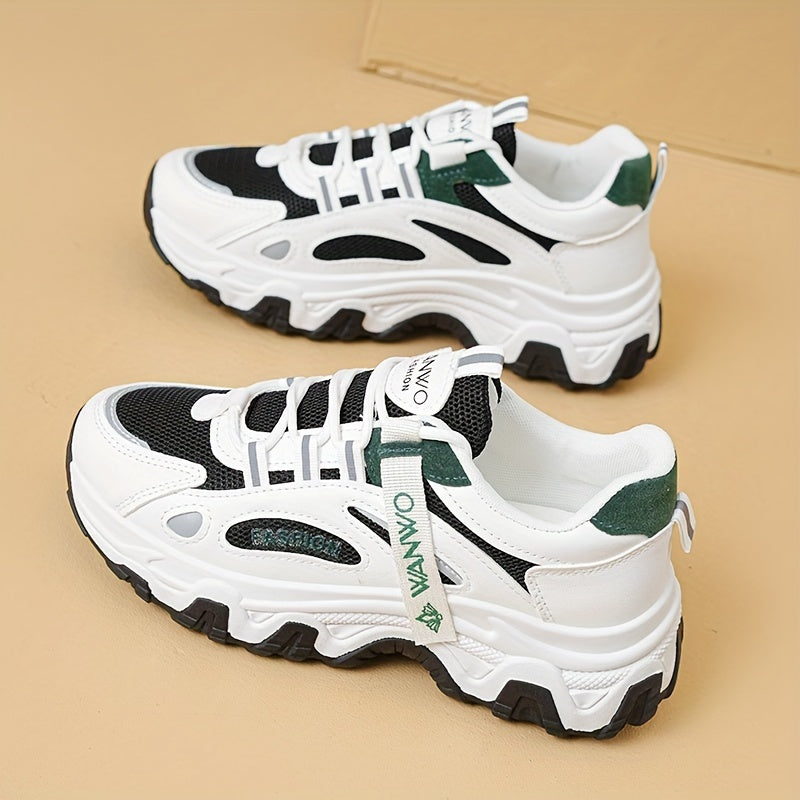 Women's Chunky Dad Shoes Lace-up Breathable Sneakers