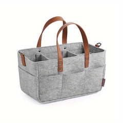 Felt Baby Organizer Basket Diaper Bag Nappy Changing Bag Kids Storage Carrier