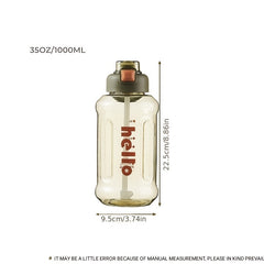 Large Capacity Portable Fitness Water Bottle for Outdoor Sports