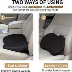 Memory Foam Car Seat Cushion for Sciatica & Low Back Pain Relief