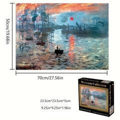 Monet's 'Impressions of Sunrise' 1000 Piece Puzzle Art Collection