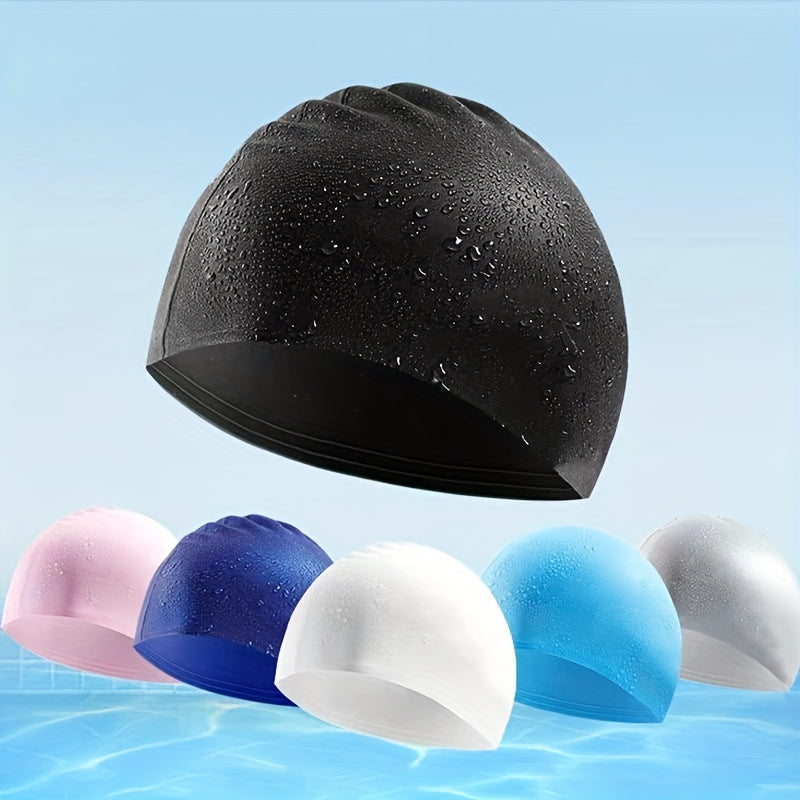 Waterproof Silicone Swimming Cap for Men & Women