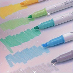 5pcs Sparkle Glitter Highlighters Shimmer Marker Pens for Journaling Painting