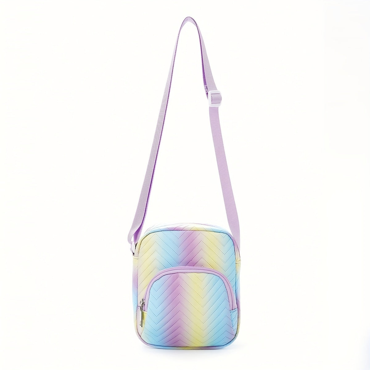 Sweet Gradient Mini Crossbody Bag Rainbow Girl Diagonal Bag Adjustable Strap
