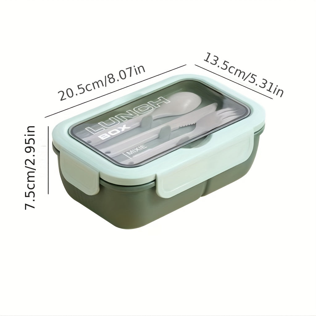 Stackable Bento Boxes with Cutlery Set Leak Proof Lunch Container
