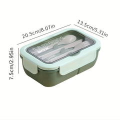 Stackable Bento Boxes with Cutlery Set Leak Proof Lunch Container