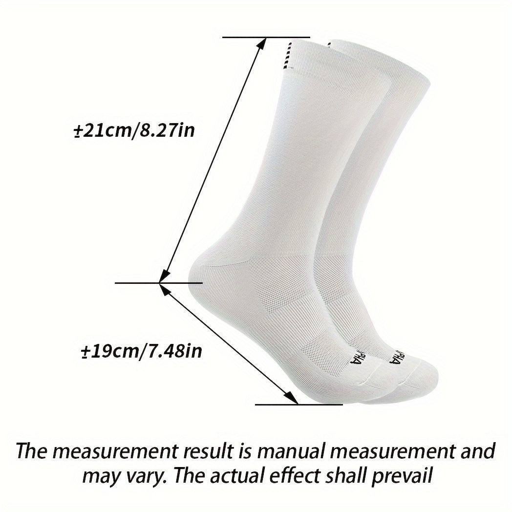 Men's Mid Crew Sport Socks Nylon Blend Breathable Socks