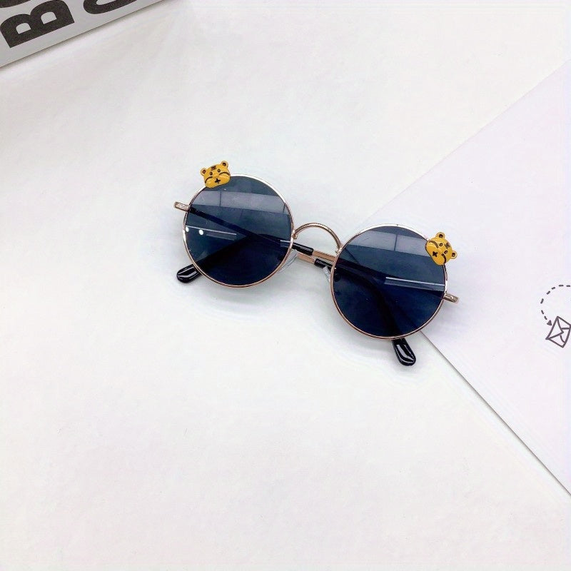 Girl's Round Frame UV Baby Sunglasses