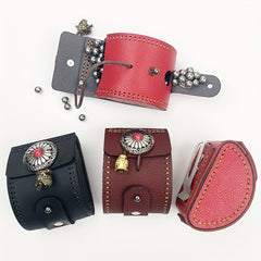 Outdoor Slingshot Pouch PU Leather Magnet Belt Bag