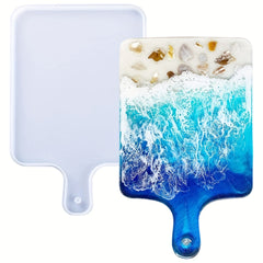 Rectangle Epoxy Resin Tray Casting Molds DIY Home Decor Agate Geode R