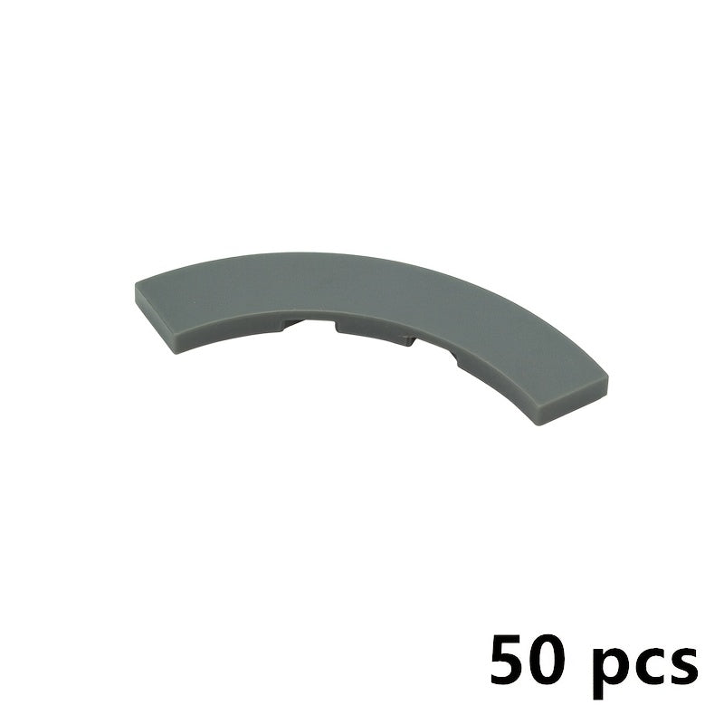 50pcs MOC Building Blocks Set 4x4 Curved Toy 27507 Compatible