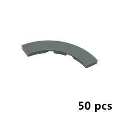 50pcs MOC Building Blocks Set 4x4 Curved Toy 27507 Compatible