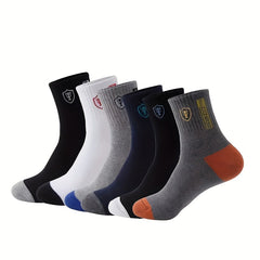 Men's Mid Crew Sport Socks - Comfy Breathable Socks for Basketball Training